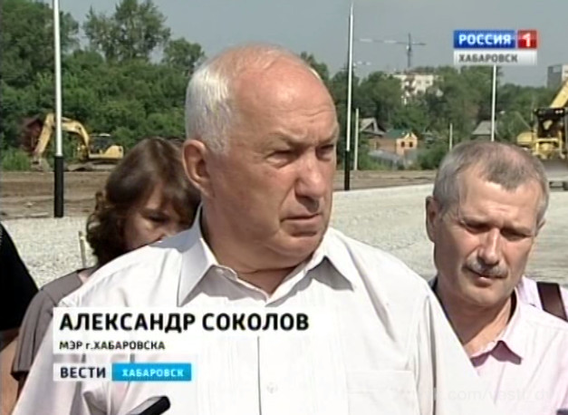 Мэр А. Соколов на объектах строительства и реконструкции дорог