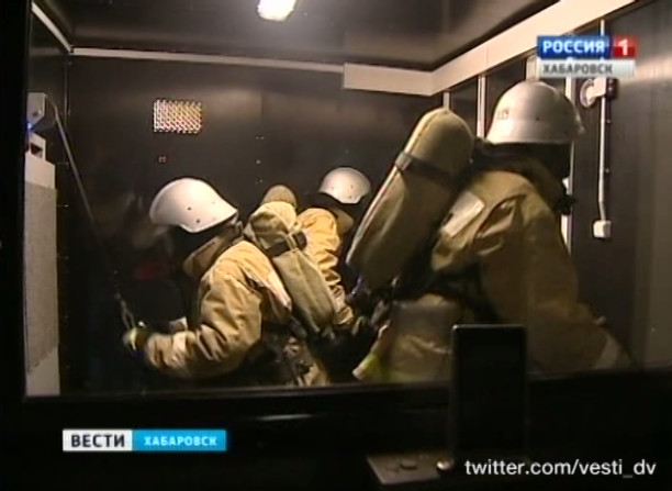 Обучение пожарных МЧС