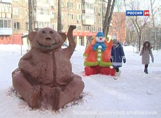 Вести Деда Мороза. Снежные и ледовые скульптуры