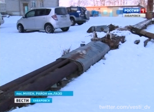 Посёлок Мухен замерзает