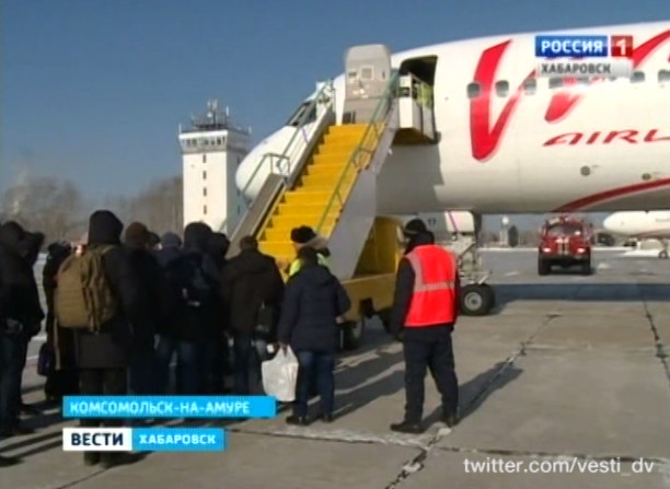 Задержанный рейс в Москву улетел
