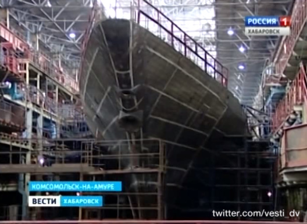 Строительство четвертого корвета на Амурском судостроительном заводе