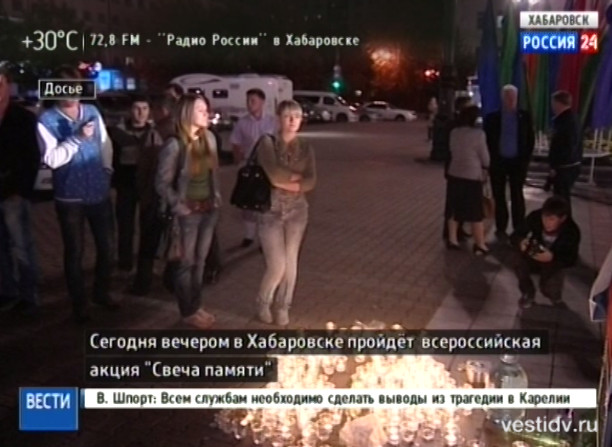 Продолжение акции «Свеча памяти»