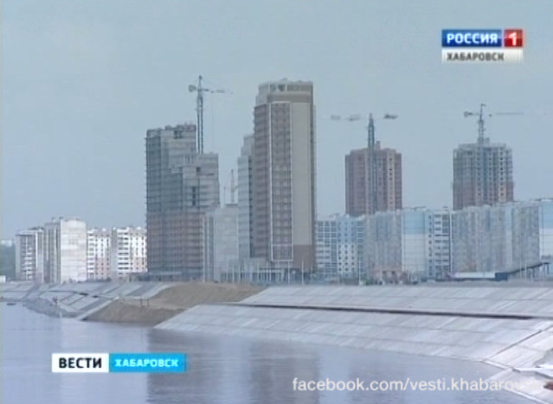 Уровень воды в реке Амур стремительно растет
