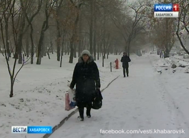 Очередной циклон накрыл Хабаровск