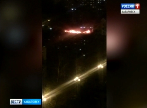 Пожар на Амурском бульваре