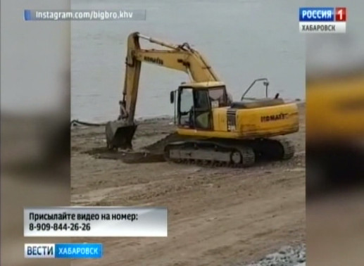 Отходы закапывают в набережную