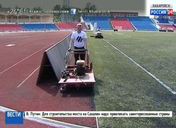 Работы на стадионе Ленина