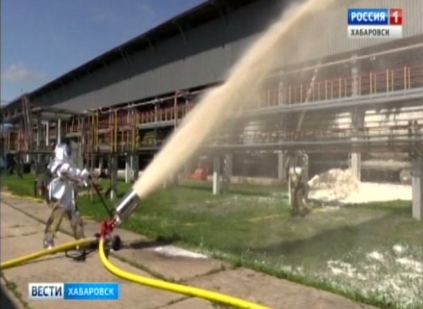 Учения МЧС на Хабаровском НПЗ