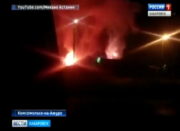 Пожар на артиллерийских складах