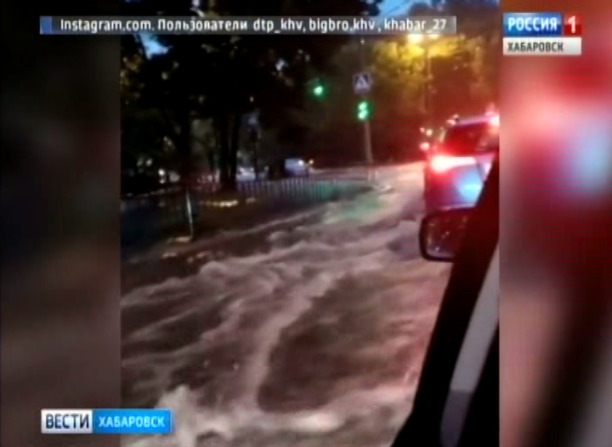 Последствия циклона в Хабаровске