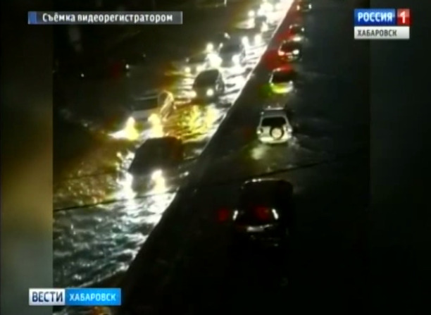 Последствия циклона в Хабаровске