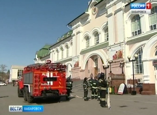 Учения на железнодорожном вокзале