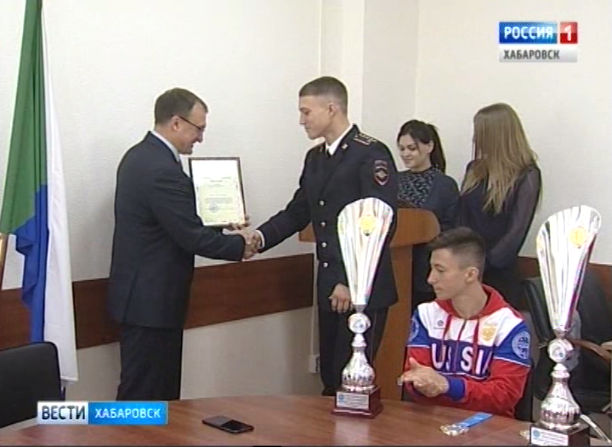 Чествование кикбоксеров