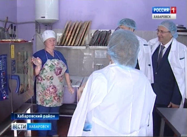 Открытие новых пищеблоков в Детском саду с. Сосновка и в школе с.Дружба