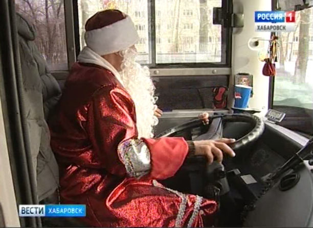Новогодние автобусы
