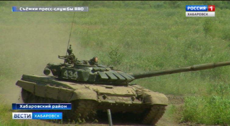 Стрельбы танкистов ВВО