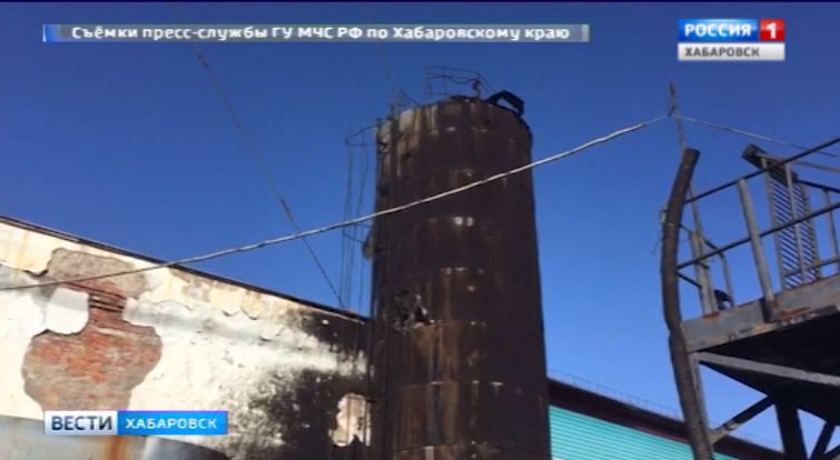 Возгорание на промышленной базе
