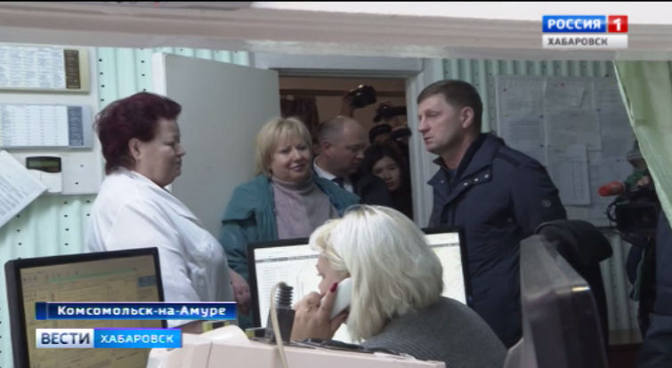 Губернатор на стройплощадках Комсомольска