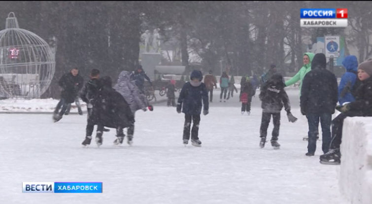 Самый большой каток на Дальнем Востоке