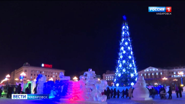 Открытие новогоднего городка
