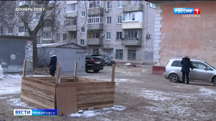 Выгребная яма в центре Хабаровска