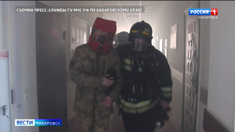 Совместные учения МЧС и Росгвардии
