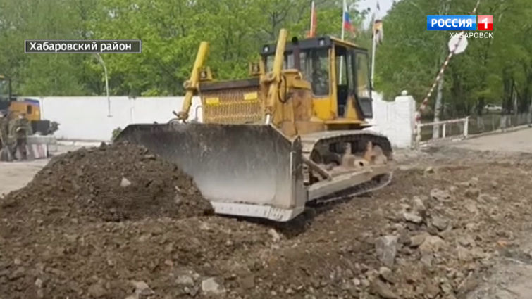 Начало ремонта дороги к селу Таёжное