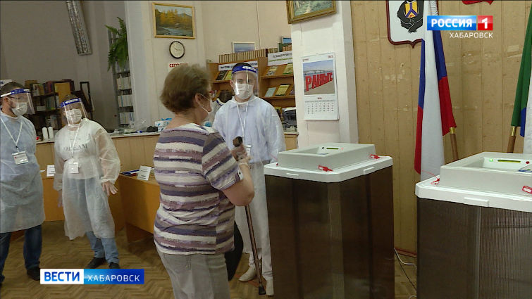 Ход голосования по поправкам в Конституцию в Хабаровском крае