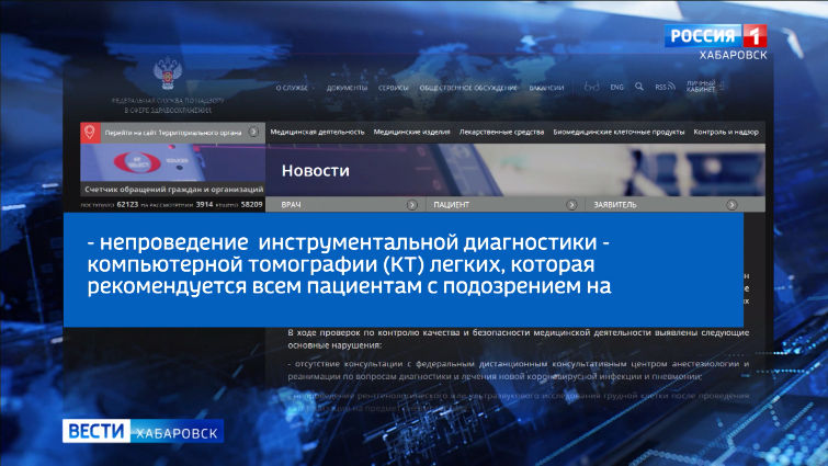 Проверки Росздравнадзором медучреждений Хабаровского края