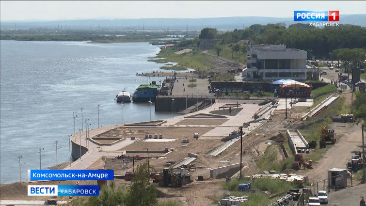 Реконструкция набережной в Комсомольске