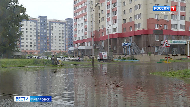 Последствия циклона в Хабаровске