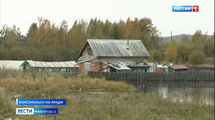 Гребень паводка у Комсомольска