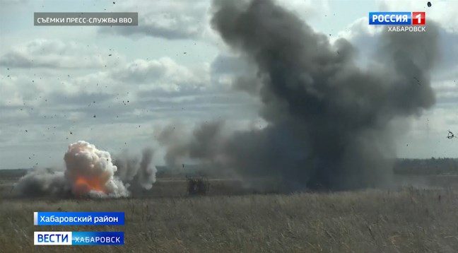 Масштабные учения мотострелков ВВО под Хабаровском
