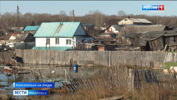 Снежный циклон повернул вспять паводковую обстановку в Комсомольске