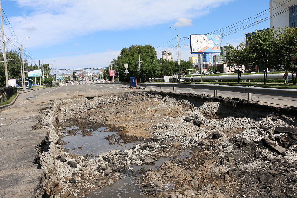 Водоканал: Открыть движение на участке по П. Л. Морозова в Хабаровске планируется к 1 сентября