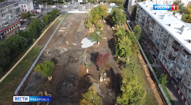 Реконструкция пл. Блюхера в Хабаровске началась на год раньше планируемого