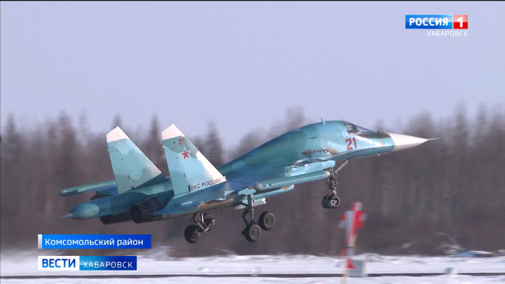 Новые Су-34 поступили в авиачасть объединения ВВС и ПВО Восточного военного округа