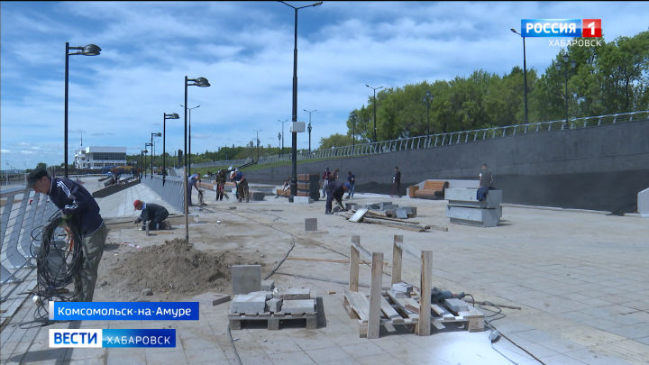 Первый этап комсомольской набережной планируют сдать в августе