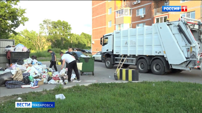 Правительство края потребовало за неделю решить ситуацию с мусором в Хабаровске и районе имени Лазо