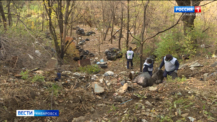 Одну из самых больших «стихийных» свалок города ликвидируют в Индустриальном районе Хабаровска