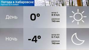 Циклон задержится в крае до 5 ноября, в Хабаровске на выходных будет около нуля