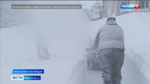 Режим ЧС введён в Николаевском районе в связи с мощным снегопадом