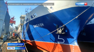 Первый краболов, построенный в Хабаровске, готовится к выходу в море