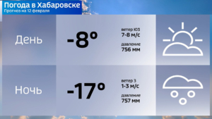 В ближайшие выходные в Хабаровске будет тепло, возможен снег
