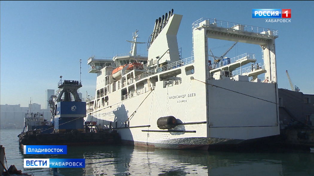 Смотрите в 21-05. АСЗ готовится сдать заказчику новый грузопассажирский паром «Александр Деев»