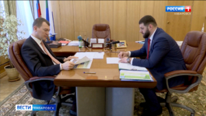 Михаил Дегтярёв провёл рабочую встречу с главой Охотского района