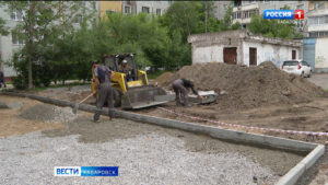 Мэр Хабаровска осмотрел объекты благоустройства в посёлке имени Горького