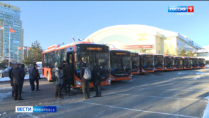 Оранжевые «иностранцы»: парк общественного транспорта Хабаровска пополнили новые автобусы