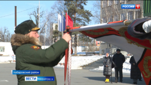 Боевое знамя 64-й отдельной мотострелковой бригады получило символы Гвардии